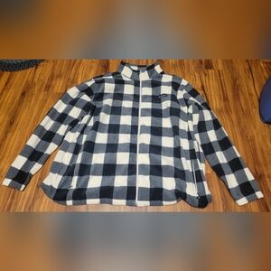 Columbia Sportswear Checkered Fleece Jacket, Tag Size 5XT Tall